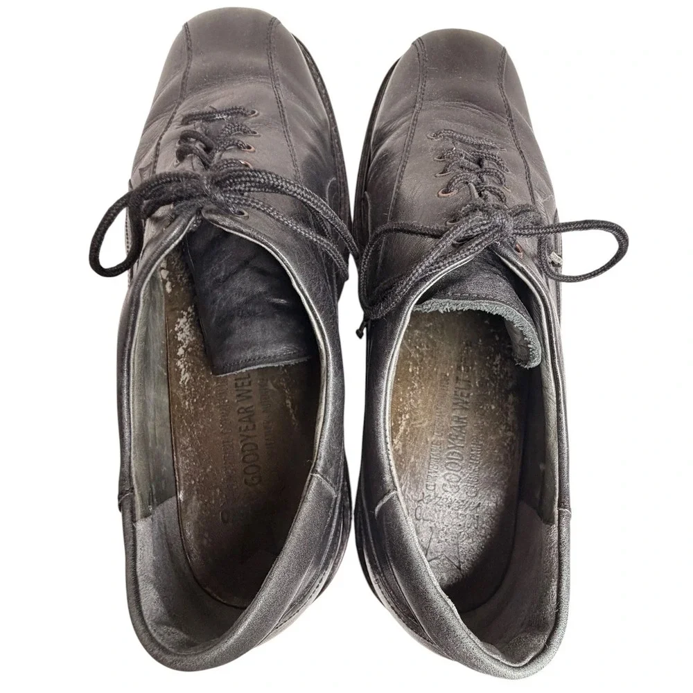 Mephisto Abel Men’s 11.5 Black Leather Goodyear Welt Walking Shoes